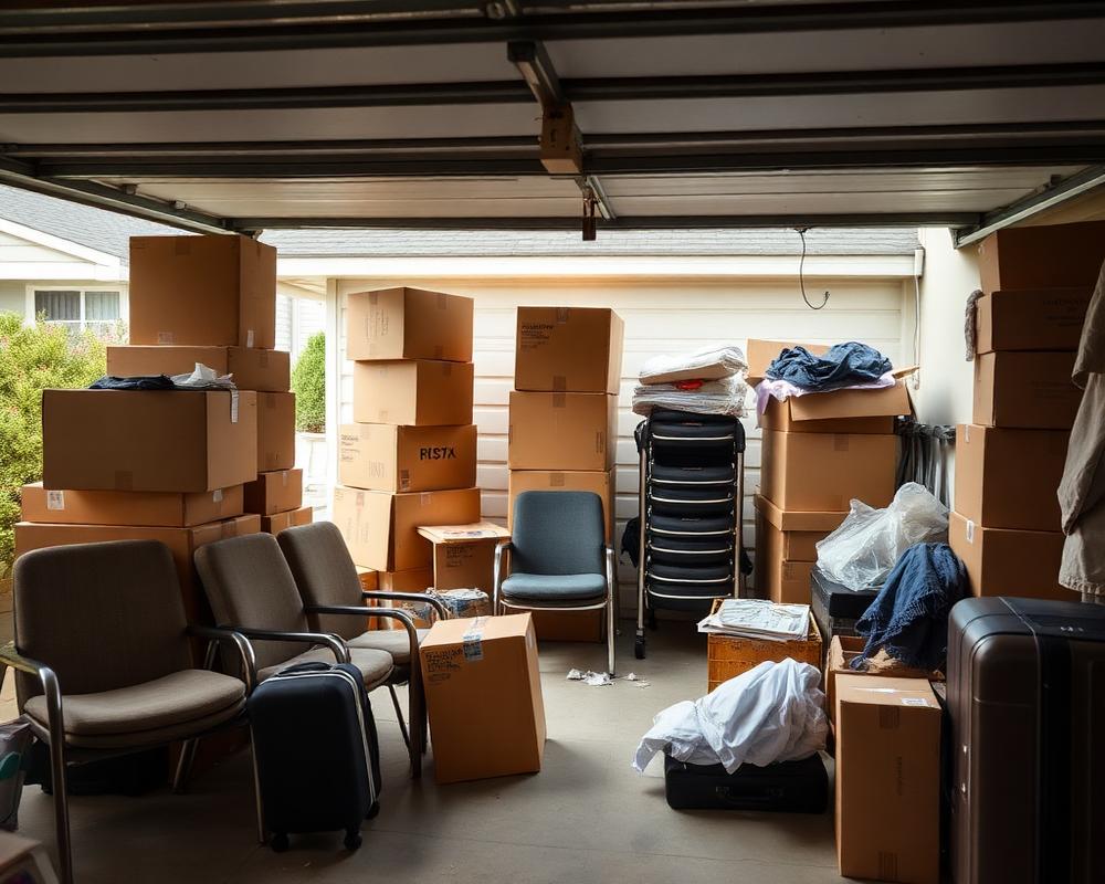 Before: Move-out clutter